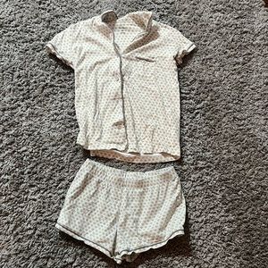 Roller rabbit yellow heart pajama set. Barely worn, size xs